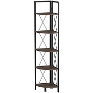 Cheapest furniture Sarul, metal, corner, black/lydia - Shelving Unit