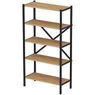 Cheapest Ivelgar furniture, metal, black/sapphire oak - Shelving Unit