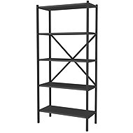 Cheapest furniture Rosul, metal, black/anthracite - Shelving Unit