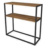 Cheapest Vallo furniture, metal, black/walnut - Shelving Unit