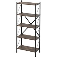 Cheapest furniture Mebru, metal, 158 cm, black/mars - Shelving Unit