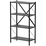 Cheapest furniture Halros, metal, black/anthracite - Shelving Unit