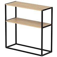 Cheapest Vallo furniture, metal, black/sapphire oak - Shelving Unit