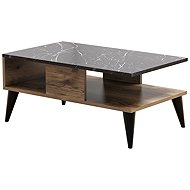 Cheapest furniture BELLONA, walnut/marble - Coffee Table