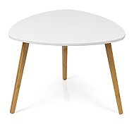 Cheapest furniture TERELXER 55, white/bamboo - Coffee Table