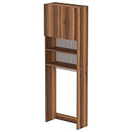 Cheapest furniture Washing machine/dryer cabinet KNINA, walnut - Bathroom Cabinet