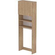 Cheapest furniture Washing machine/dryer cabinet KNINA, sapphire oak - Bathroom Cabinet