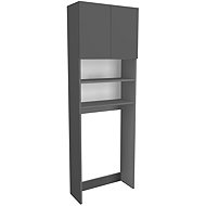Cheapest furniture Washing machine/dryer cabinet KNINA, anthracite - Bathroom Cabinet