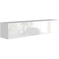 Cheapest furniture Hanging cabinet ANTOFALLA type 8, white / white gloss - Cabinet