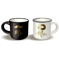 Nekupto Mini Mugs for Mr. and Mrs. - Mug