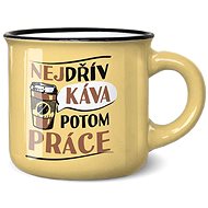 Nekupto Mini Coffee Mug Coffee first then work - Mug