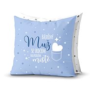 Nekupto Gift Pillow Wonderful man with his heart in the right place - Pillow