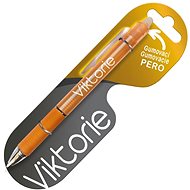 Nekupto Pen with the name Victoria rubberized - Eraser Pen