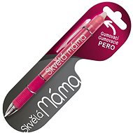 Nekupto Printed ballpoint pen Great Mom rubberized - Eraser Pen