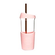 Neon Kactus Glass smoothie bottle 0,568 l pink - Drinking Bottle