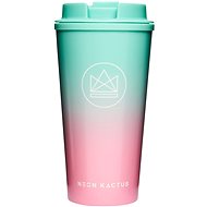 Neon Kactus Leakproof Thermal Cup 0,45 l turquoise/pink - Thermal Mug