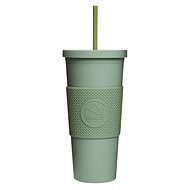 Neon Kactus ivópohár szívószállal, 625 ml, zöld - Pohár