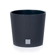 Prosperplast RATO ROUND + Anthracite Deposit 30.0cm - Flower Pot