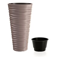 Prosperplast SAND SLIM + Mocha Insert 39.0cm - Flower Pot