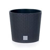Prosperplast RATO ROUND + Anthracite Layer 40.0cm - Flower Pot