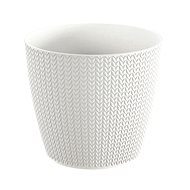 Prosperplast WHEATY White 18,9cm - Flower Pot