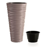Prosperplast SAND SLIM + Mocha Layer  29.6cm - Flower Pot