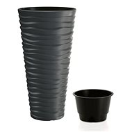 Prosperplast SAND SLIM + Anthracite Layer 29.6cm - Flower Pot