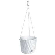 Prosperplast RATO ROUND WS Hanging Pot without Layer, White 25.6cm - Flower Pot