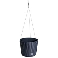 Prosperplast RATO ROUND WS Hanging Flowerpot without Insert Anthracite 25.6cm - Flower Pot