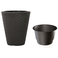 Prosperplast MATUBA + Anthracite Layer 30cm - Flower Pot