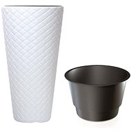 Prosperplast MATUBA SLIM + White Layer 30cm - Flower Pot