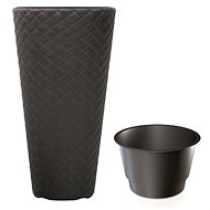 Prosperplast MATUBA SLIM + Anthracite Layer 30cm - Flower Pot