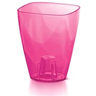 Prosperplast COUBI ORCHID Square Pink Transparent 13,2cm - Flower Pot