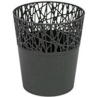 Prosperplast CITY with 11.3 cm graphite lace - Flower Pot