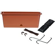 Prosperplast CAMELIA W with Hooks Terracotta 40.2cm - Flower Box