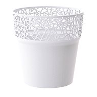 Prosperlast Flowerpot with Lace TREE White 17.5cm - Flower Pot