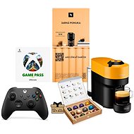 NESPRESSO Vertuo Pop Mango Yellow + kávový poukaz + Xbox Controller + Gamepass - Sada