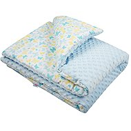 New Baby Baby blanket made of minky with filling blue 80 × 102 cm - Blanket