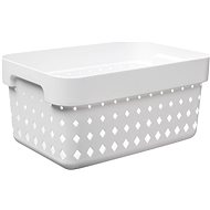 NHG Seoul Storage Basket 18 × 26 × 12,6 cm S, white - Storage Box