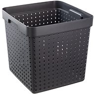 NHG Seoul tárolókosár 29,6 × 29,6 × 29,6 cm XL, fekete - Tároló doboz