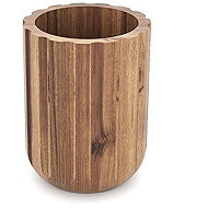 Nimco Acacia wooden toothbrush cup Akaya AK 58 - Toothbrush Holder Cup