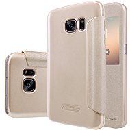 Nillkin Sparkle S-View for Samsung G930 Galaxy S7 Gold - Phone Case