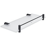 Nimco Bathroom and shower shelf with frame 30 cm glass - Bormo black BRC-11091BX-30-90 - Bathroom Shelf