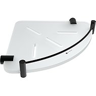 Nimco Bathroom and shower shelf corner IXI with playpen - Bormo black BRC-X208-X-90 - Bathroom Shelf