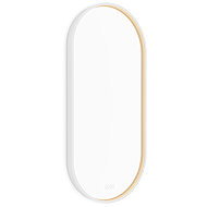Nimco LED mirror 50 × 100 cm oval white - touch with brightness and colour adjustment ZPB 32004LVX-0 - Mirror