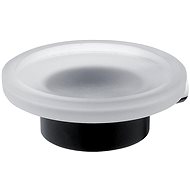Nimco soap dish Nava black – stainless steel matte NA 28059W - Soap Dish