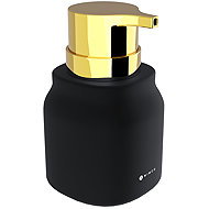 Nimco Soap dispenser Eni black ceramic - gold pump plastic ENC-31-G-90 - Soap Dispenser