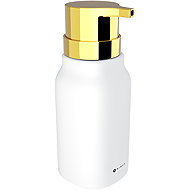 Nimco Soap dispenser Eni white ceramic - gold pump plastic ENB-31X-G-05 - Soap Dispenser