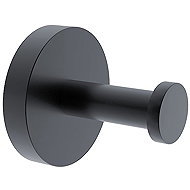 Nimco Short stainless steel hook - no drilling Unix black UNC-13054N-90 - Bathroom Hook