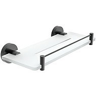 Nimco Bathroom and shower shelf 30 cm with enclosure - no drilling Unix black UNC-X430-X-90 - Bathroom Shelf